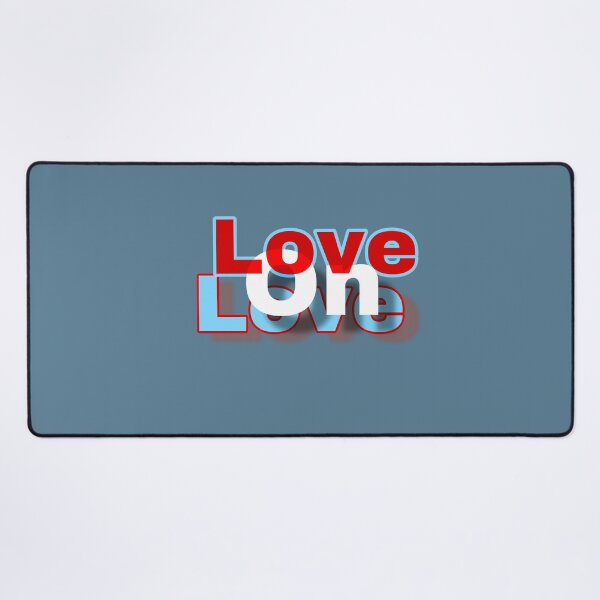 Item preview, red white blue love on love text designed and sold by Khala.