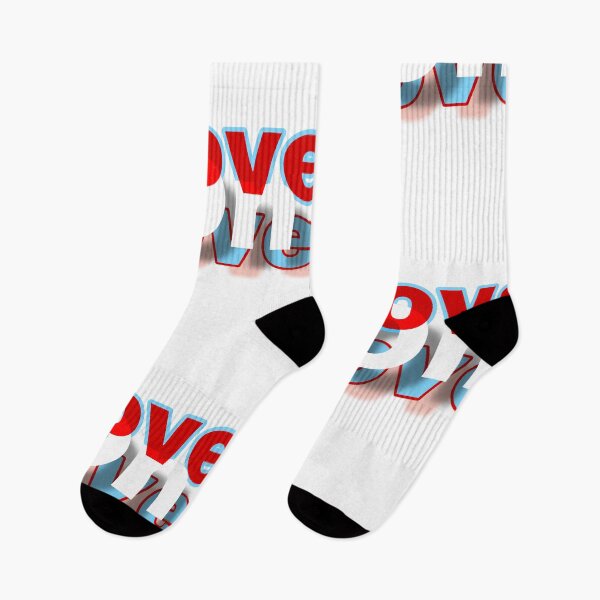 Item preview, red white blue love on love text  designed and sold by Khala.