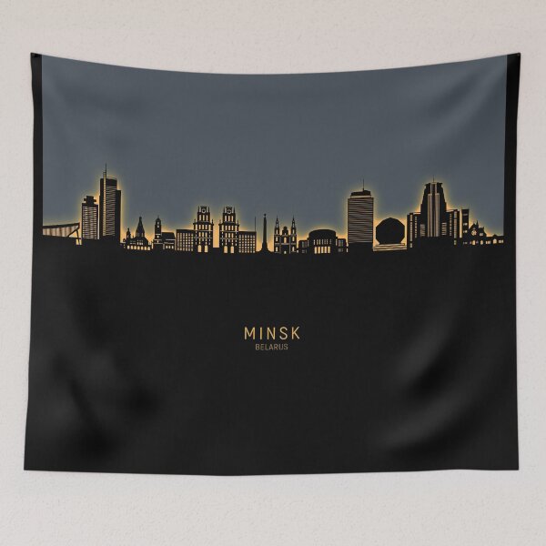 Item preview, Minsk Belarus Skyline designed and sold by ArtPrints.