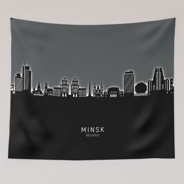 Item preview, Minsk Belarus Skyline designed and sold by ArtPrints.