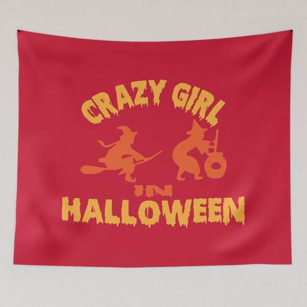 Item preview, Crazy Girl in Halloween designed and sold by nabashop.