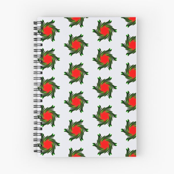 Item preview, Green abstract pattern with red centre designed and sold by Rozzzita7.