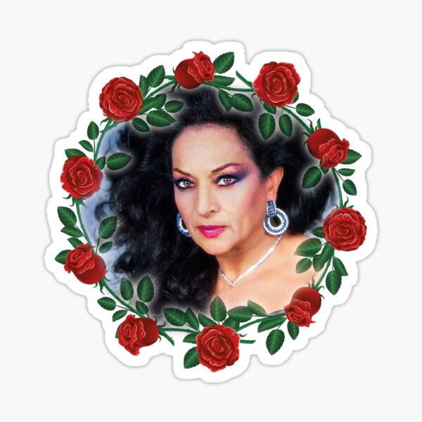 Vista previa del artículo con la obra «Lola Flores, corona rosas», diseñado y vendido por KNetty.