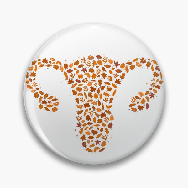 Item preview, FALL LEAVES UTERUS | UTERUS GRAPHIC OF FALL LEAVES & GOLD STARS designed and sold by Festive Feminist.