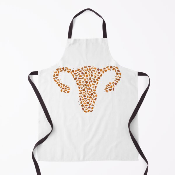 Item preview, FALL LEAVES UTERUS | UTERUS GRAPHIC OF FALL LEAVES & GOLD STARS designed and sold by Festive Feminist.