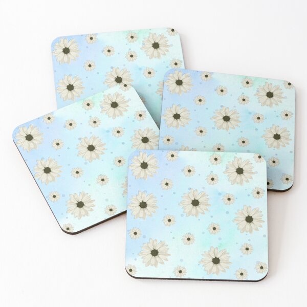 Item preview, Flower Pattern on Blue Background designed and sold by gjsart.