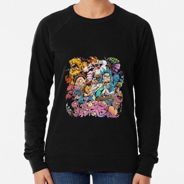 Rick und Morty Brian Allen Gruppenillustration Leichter Pullover