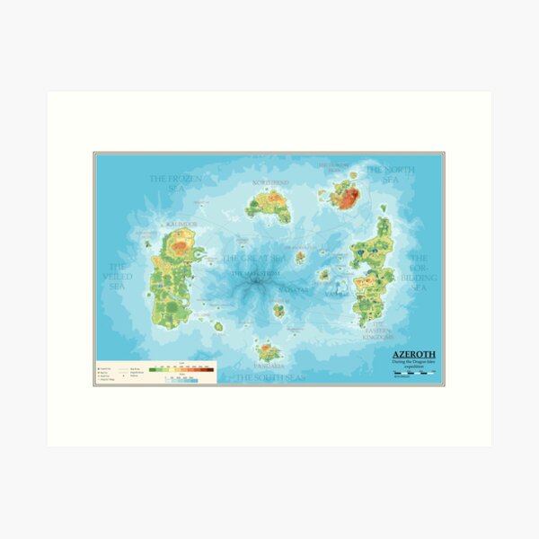 Item preview, Detailed Azeroth map designed and sold by Sturmbart.