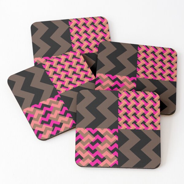 Item preview, 'Ziggy' - in Cerise and Orange on a Black and Brown base designed and sold by sleepingdogprod.