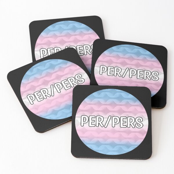 Item preview, Per/Pers Transgender Pride Pronouns designed and sold by Mickey Kyan.
