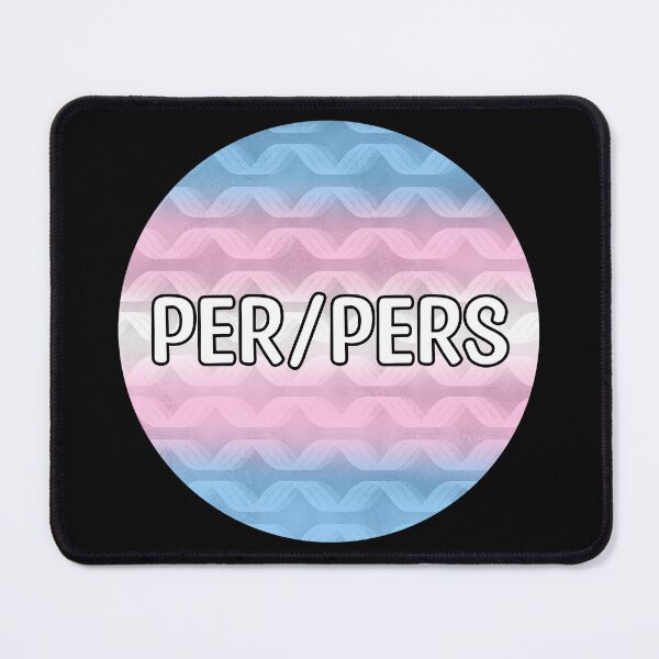 Item preview, Per/Pers Transgender Pride Pronouns designed and sold by Mickey Kyan.