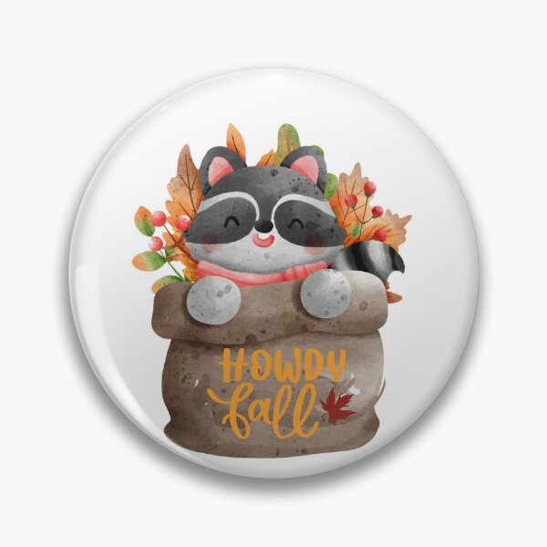 Item preview,  I love fall. HOWDY fall, raccoon designed and sold by Tiny-Love ⭐⭐⭐⭐⭐.