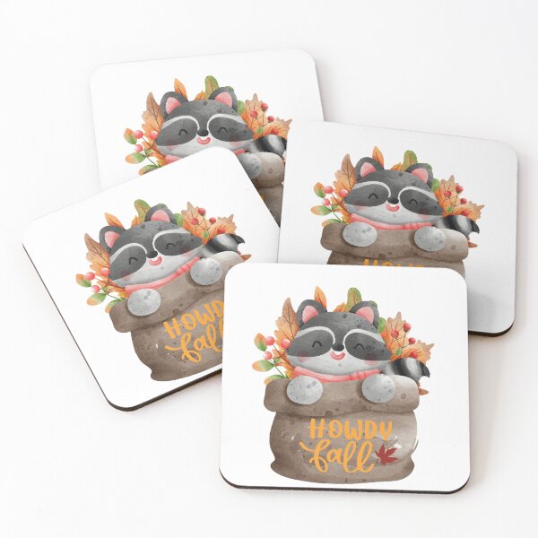 Item preview,  I love fall. HOWDY fall, raccoon designed and sold by Tiny-Love ⭐⭐⭐⭐⭐.