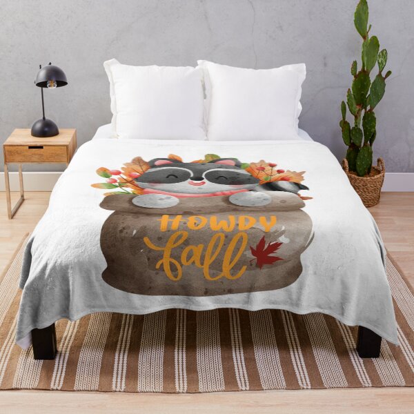 Item preview, I love fall. HOWDY fall, raccoon designed and sold by Tiny-Love ⭐⭐⭐⭐⭐.
