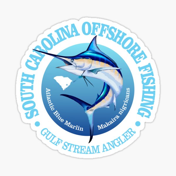 Vista previa del artículo con la obra «SC Offshore Fishing (aguja azul)», diseñado y vendido por curranmorgan.