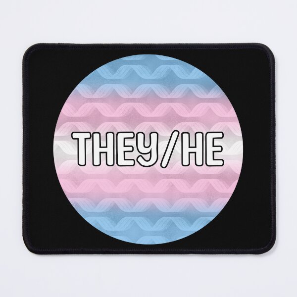 Item preview, They/He Transgender Pride Pronouns designed and sold by Mickey Kyan.