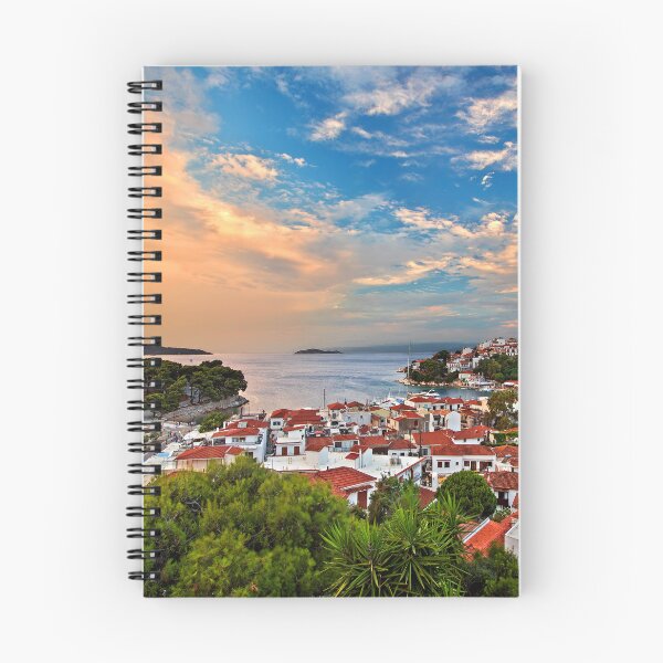 Item preview, Skiathos town around sunset designed and sold by Hercules Milas.