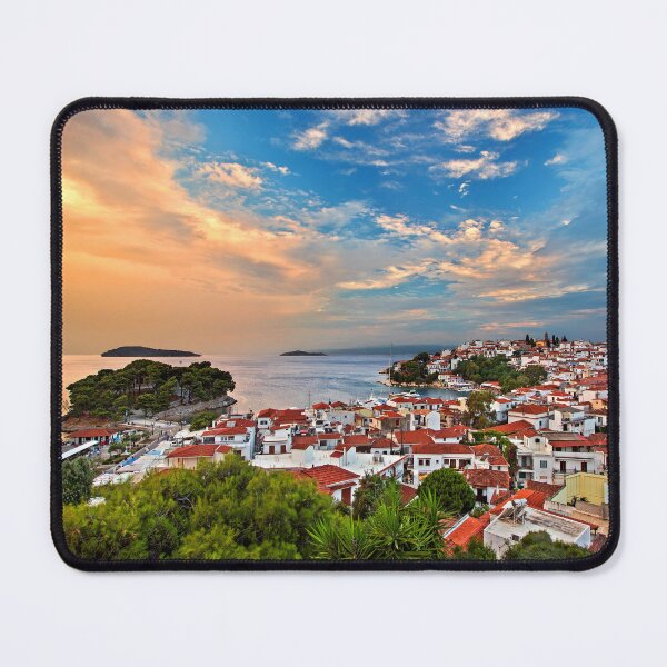Item preview, Skiathos town around sunset designed and sold by Hercules Milas.