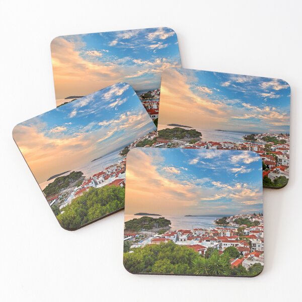 Item preview, Skiathos town around sunset designed and sold by Hercules Milas.