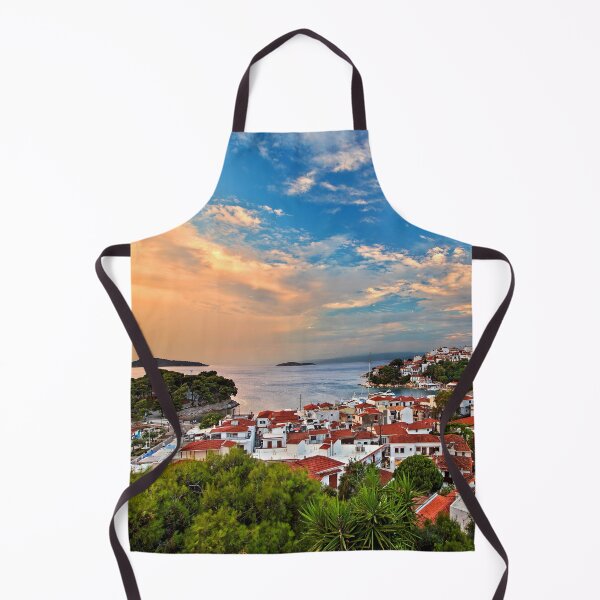 Item preview, Skiathos town around sunset designed and sold by Hercules Milas.