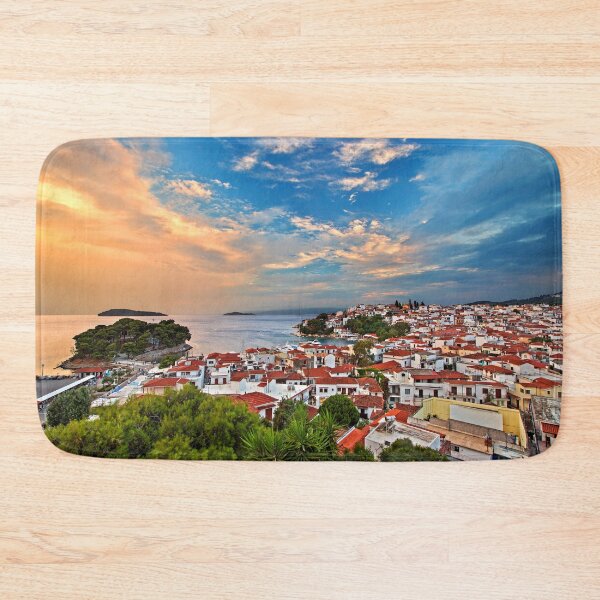 Item preview, Skiathos town around sunset designed and sold by Hercules Milas.