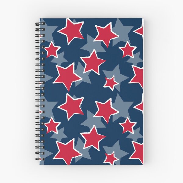 Item preview, Brilliant Star Pattern - Red Stars on a Blue Background designed and sold by gjsart.