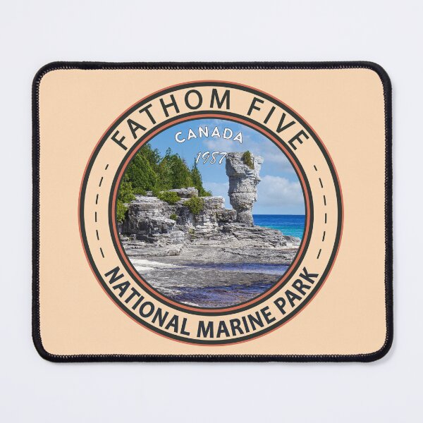 Item preview, Fathom Five National Marine Park Canada Badge designed and sold by KrisSidDesigns.