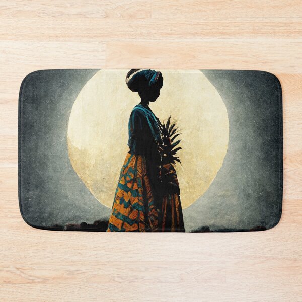 Item preview, African Fula Woman In Full Moon designed and sold by GambiJoop.