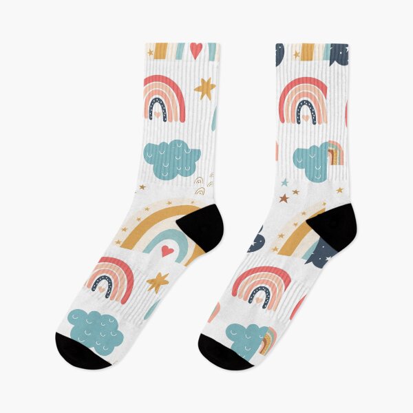 Item preview, Rainbows and clouds pattern designed and sold by Tiny-Love ⭐⭐⭐⭐⭐.