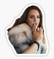 Lana Del Rey raucht Sticker