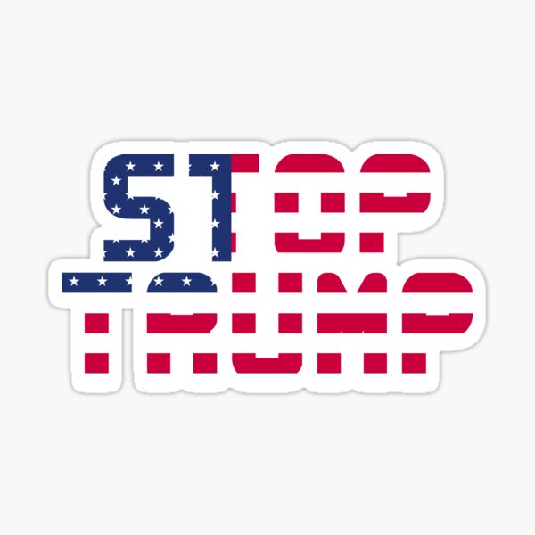 Vista previa del artículo con la obra «STOP TRUMP USA», diseñado y vendido por Porky-Pie.