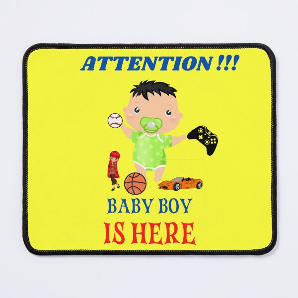 Item preview, Attention Baby Boy Is Here Funny T-Shirt  designed and sold by netdota.