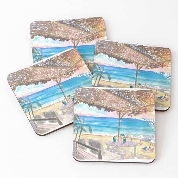 Item preview, Beach Bar Vibes on Island of Corfu, Greece designed and sold by artshop77.