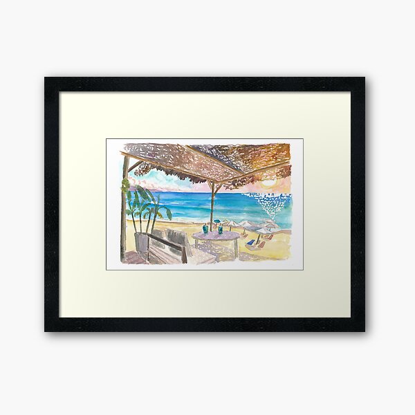 Item preview, Beach Bar Vibes on Island of Corfu, Greece designed and sold by artshop77.