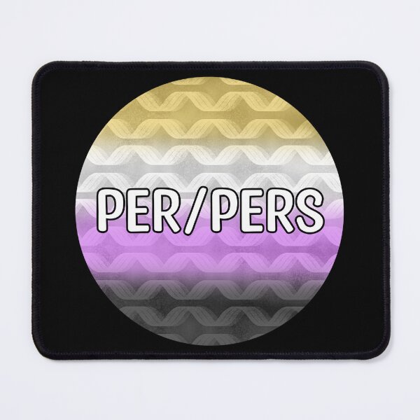 Item preview, Per/Pers Nonbinary Pride Pronouns designed and sold by Mickey Kyan.