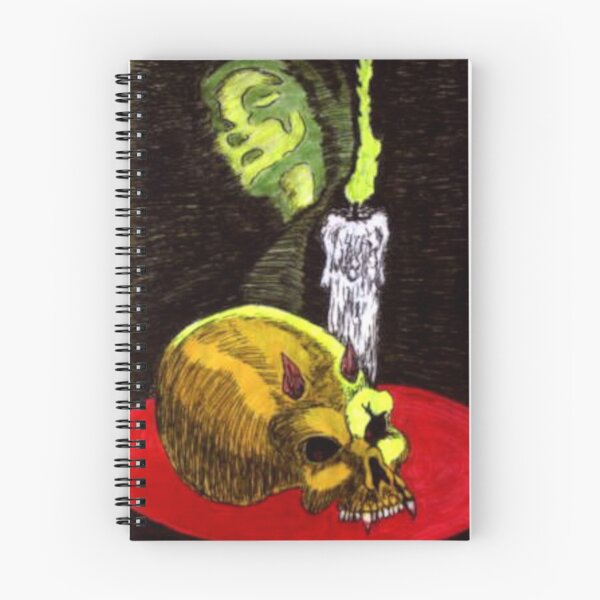 Item preview, By Candlelight - Vampire Skull with candle illustration, Halloween Skull, Dark, Creepy, Gothic Artwork designed and sold by galavantmedia74.