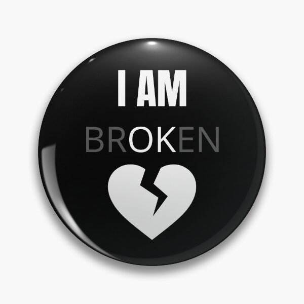 Item preview, I Am Broken OK Art Design Draw Street Art Text designed and sold by BK-Fishing.