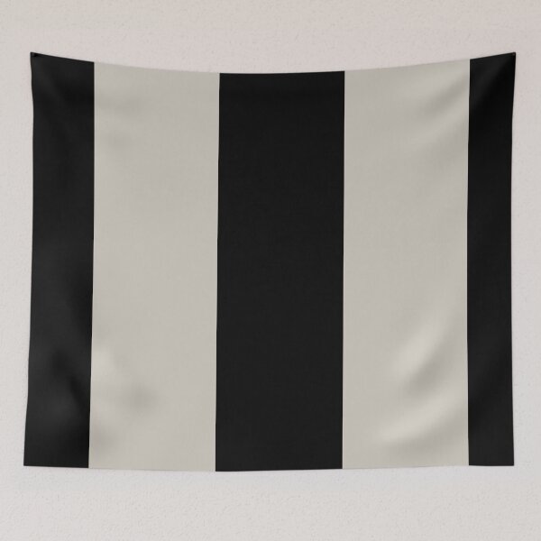 Aperçu de l'œuvre Gray Tan Black Minimal Vertical Stripe Pattern Pairs Valspar 2023 COTY Villa Grey 6005-1B créée et vendue par ColorOfTheYears.
