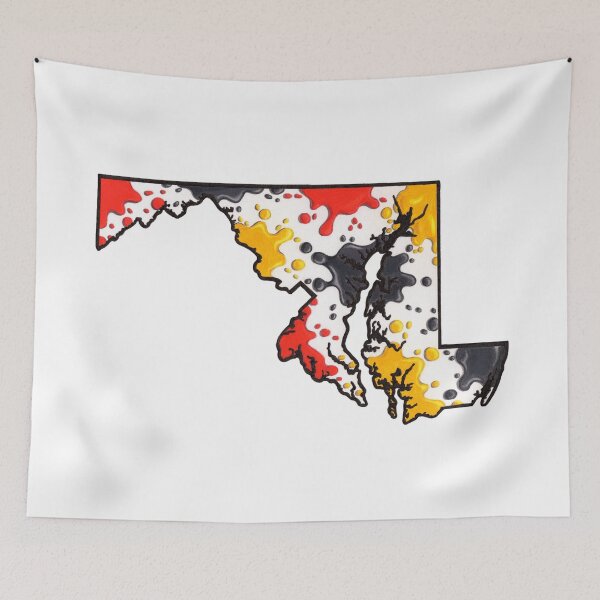 Item preview, Maryland Paint Splatter designed and sold by Katie Younkins.