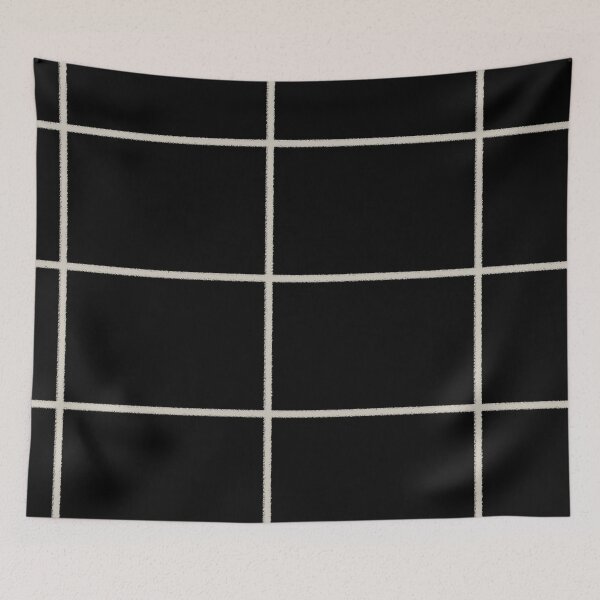 Aperçu de l'œuvre Gray Tan Black Tile Grid Check Pattern Pairs Valspar 2023 COTY Villa Grey 6005-1B créée et vendue par ColorOfTheYears.