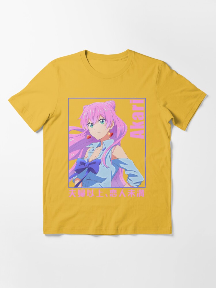 Akari Watanabe Fuufu Ijou Koibito Miman Shiori Sakurazaka T Shirt Men Women  Japanese Anime Harajuku Short Sleeve Tee Shirt Tops - AliExpress