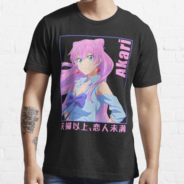 Akari Watanabe Fuufu Ijou Koibito Miman Shiori Sakurazaka T Shirt Men Women  Japanese Anime Harajuku Short Sleeve Tee Shirt Tops - AliExpress