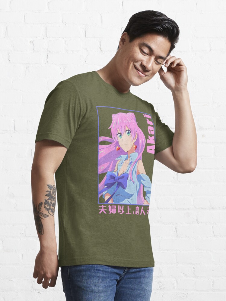 Akari Watanabe Fuufu Ijou Koibito Miman Shiori Sakurazaka T Shirt Men Women  Japanese Anime Harajuku Short Sleeve Tee Shirt Tops - AliExpress