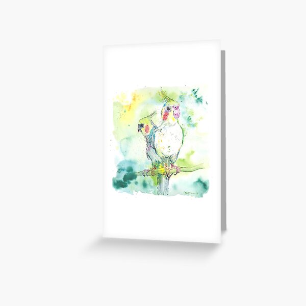 Item preview, Cockatiel Pairing designed and sold by Luci Power.