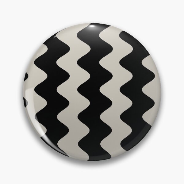 Artikelvorschau, Gray Tan Black Wavy Vertical Rippled Stripe Pattern Pairs Valspar 2023 COTY Villa Grey 6005-1B entworfen und verkauft von ColorOfTheYears.