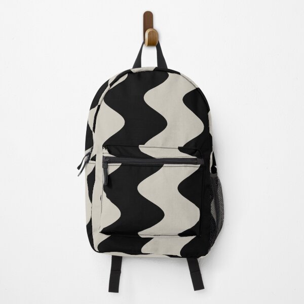Artikelvorschau, Gray Tan Black Wavy Vertical Rippled Stripe Pattern Pairs Valspar 2023 COTY Villa Grey 6005-1B entworfen und verkauft von ColorOfTheYears.