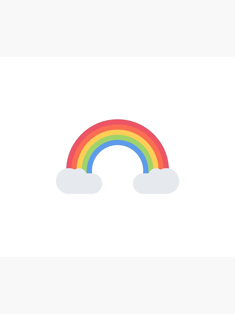 Rainbow with clouds illustration cute tumblr LGBT Icon symbol ...