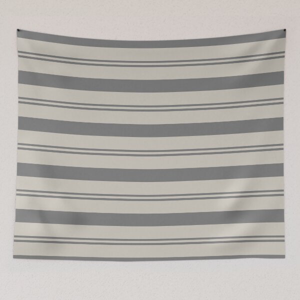 Aperçu de l'œuvre Gray Tan Gray Stripe Horizontal Pattern Pairs Valspar 2023 COTY Villa Grey 6005-1B créée et vendue par ColorOfTheYears.