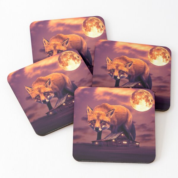 Item preview, Scary Fox | Abstract Wild Life designed and sold by LenaKiagia.
