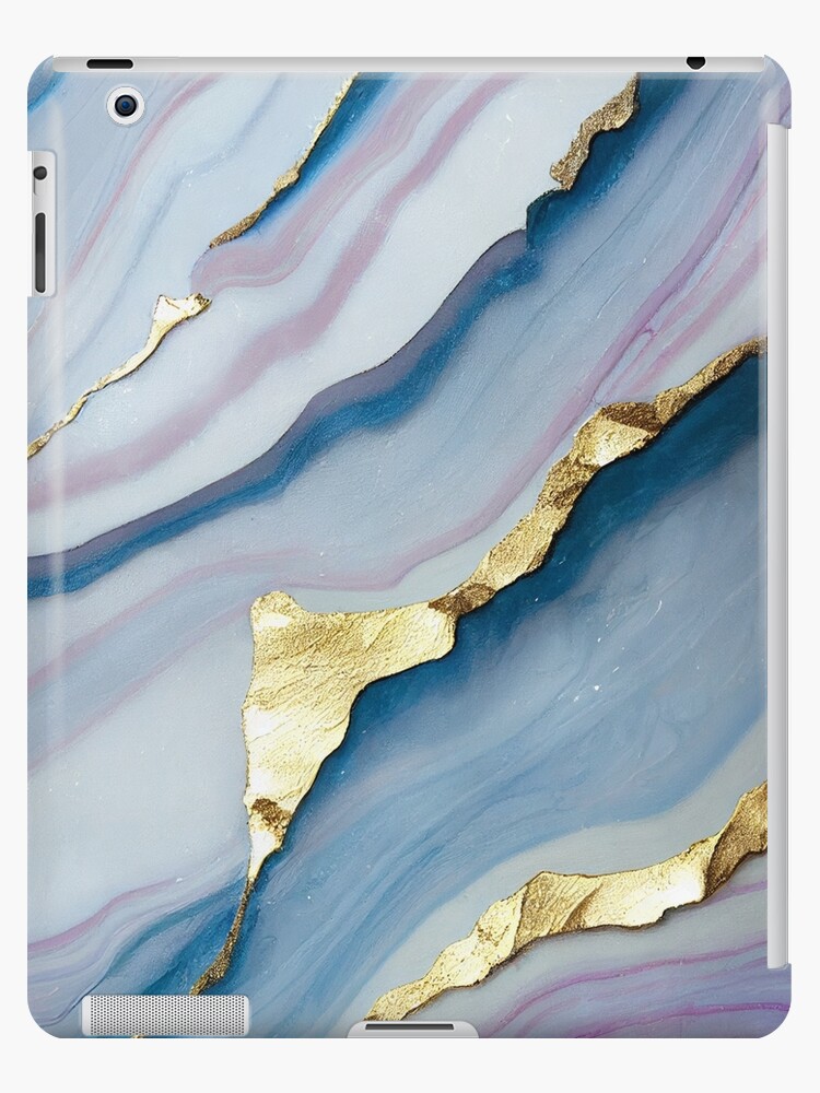 purple and gold marble effect | iPad Case & Skin